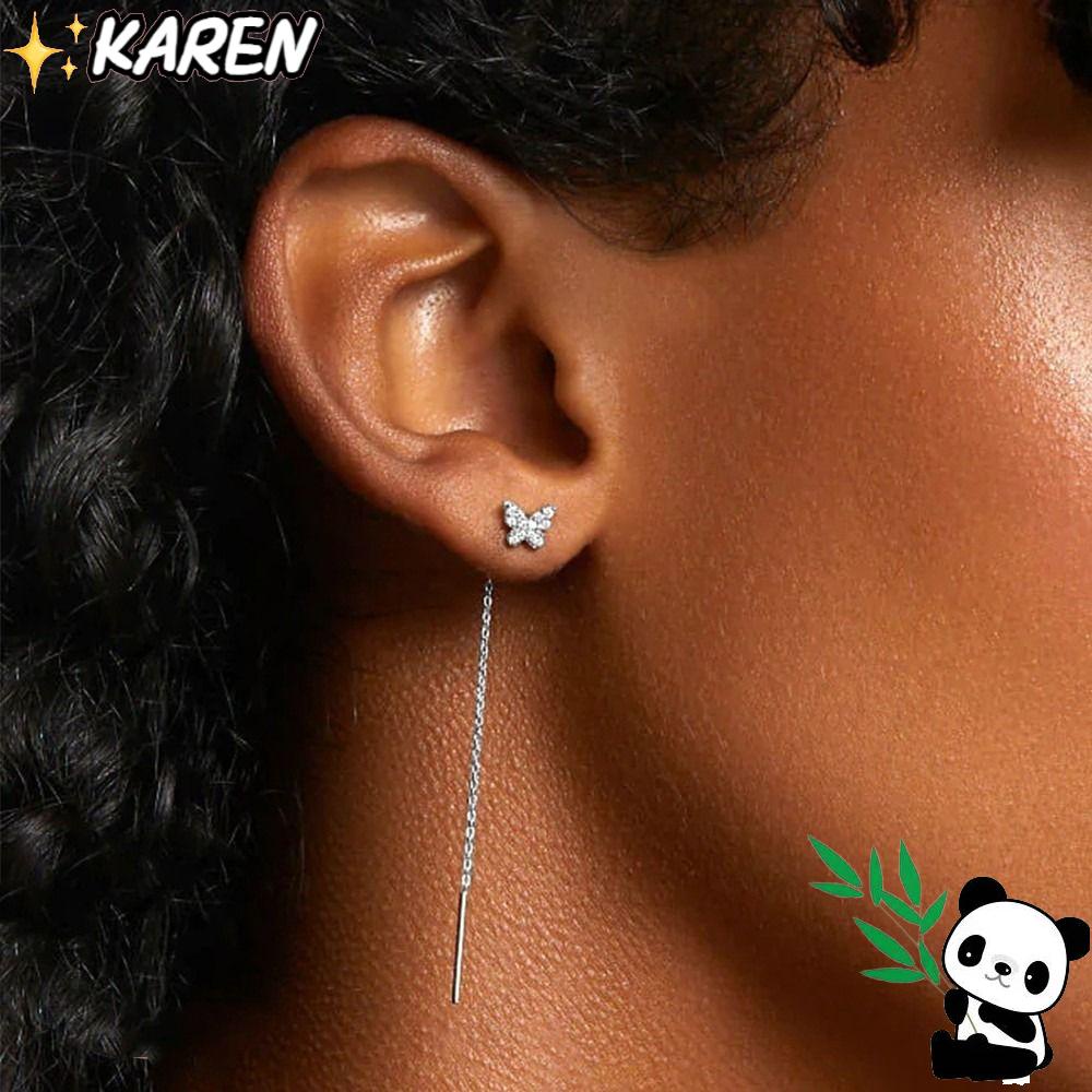 Bông Tai Mạ Bạc 925 Thiết Kế Mới Thời Trang Dành Cho Nữ|Mặt Dây Chuyền Trang Sức