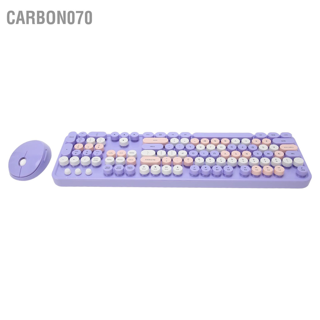 Carbon070 Combo Chuột Bàn Phím Không Dây 2.4GHz 104 Kích Thước Đầy Đủ Máy Đánh Chữ 3 DPI Có Thể Điều Chỉnh Cho Windows