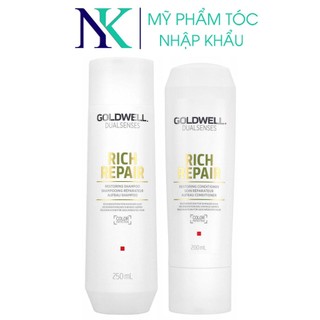 Dầu gội xã goldwell rich repair cho tóc hư tổn