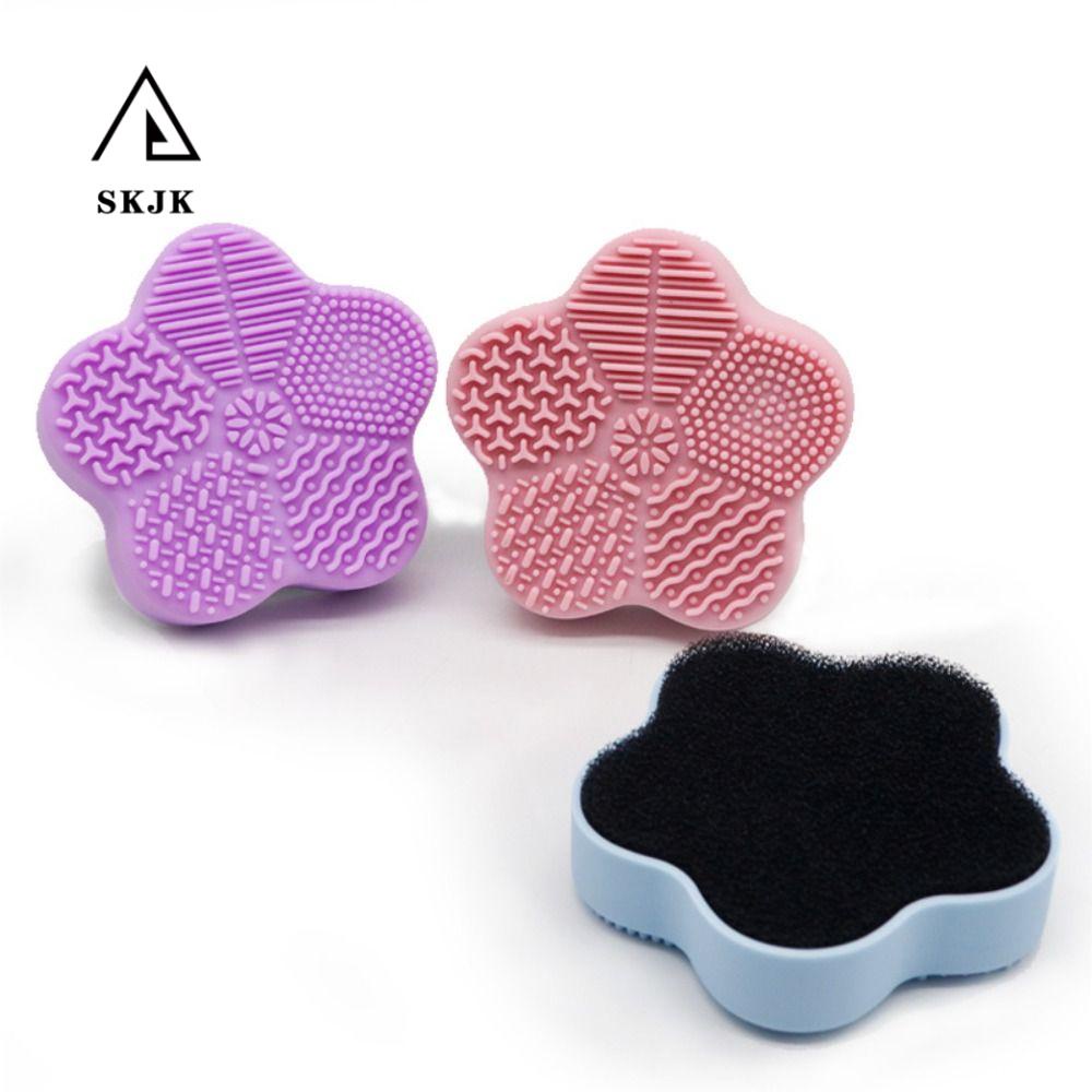 Dụng cụ vệ sinh cọ trang điểm SKJK mềm mại tiện dụng