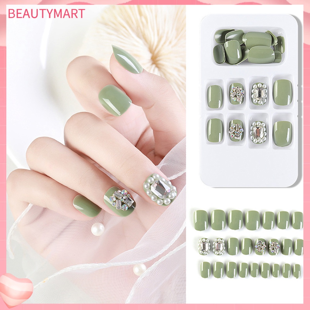 Bộ 24 Miếng Dán Móng Tay Bằng ABS Thân Thiện Với Môi Trường Chống Mòn Có Thể Tái Sử Dụng