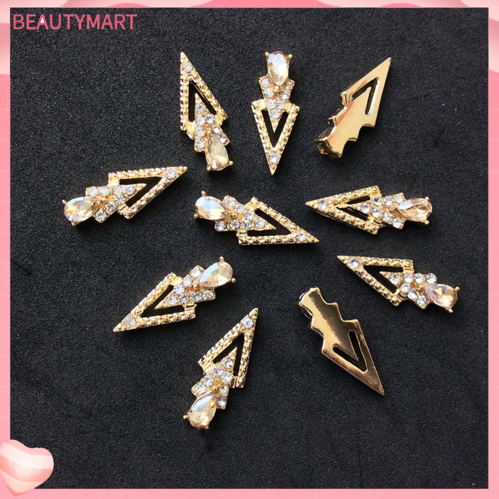 Bộ 20 Hạt Kim Cương Giả Hình Chữ V Trang Trí Móng Tay DIY