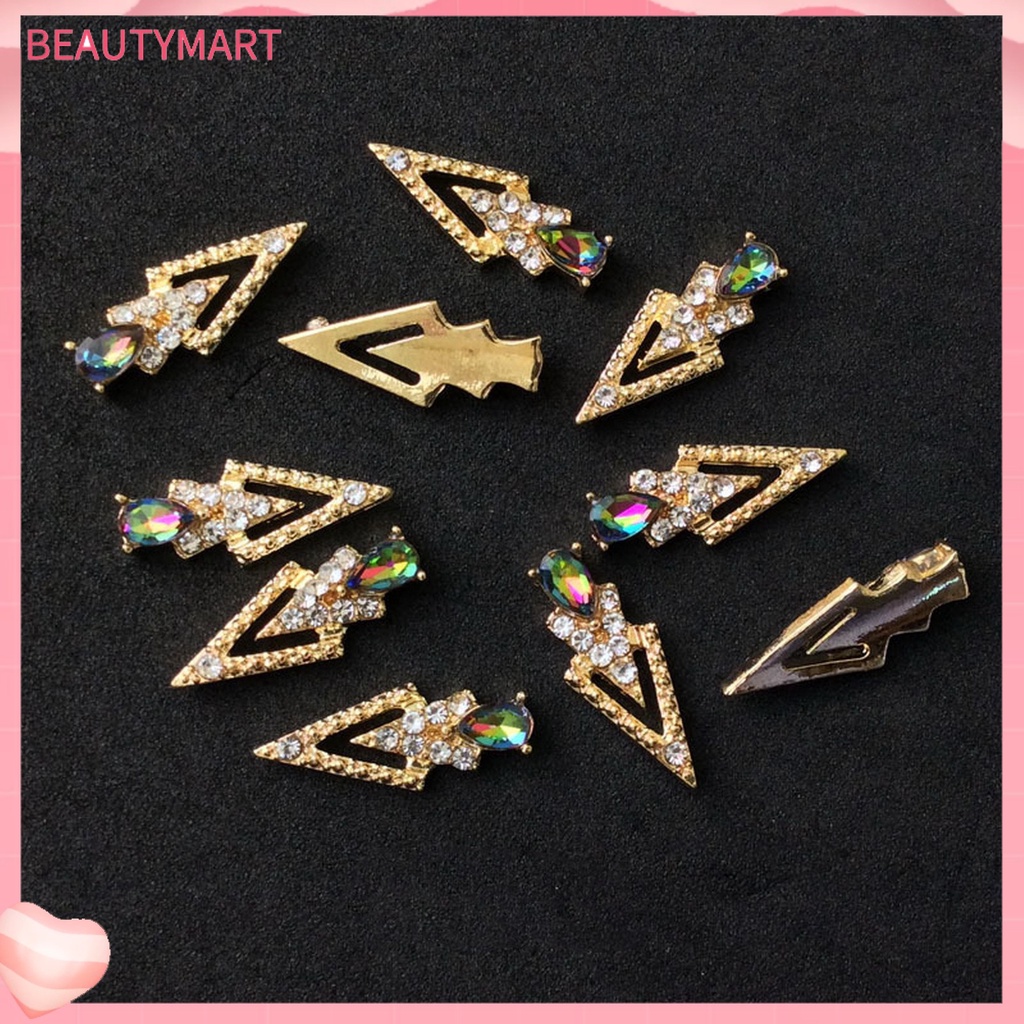 Bộ 20 Hạt Kim Cương Giả Hình Chữ V Trang Trí Móng Tay DIY