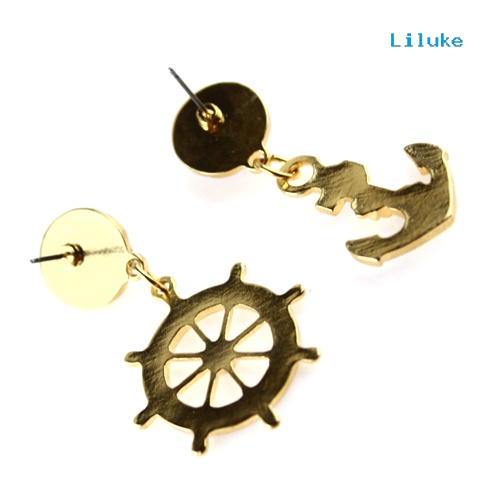 Đôi Khuyên Tai HìNh Mỏ Neo ĐíNh Kim Cương Giả ThờI Trang Cho Nữ