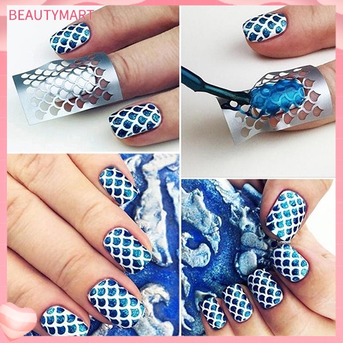 1 Tấm Sticker Rỗng Dán Móng Nghệ Thuật DIY Dễ Sử Dụng