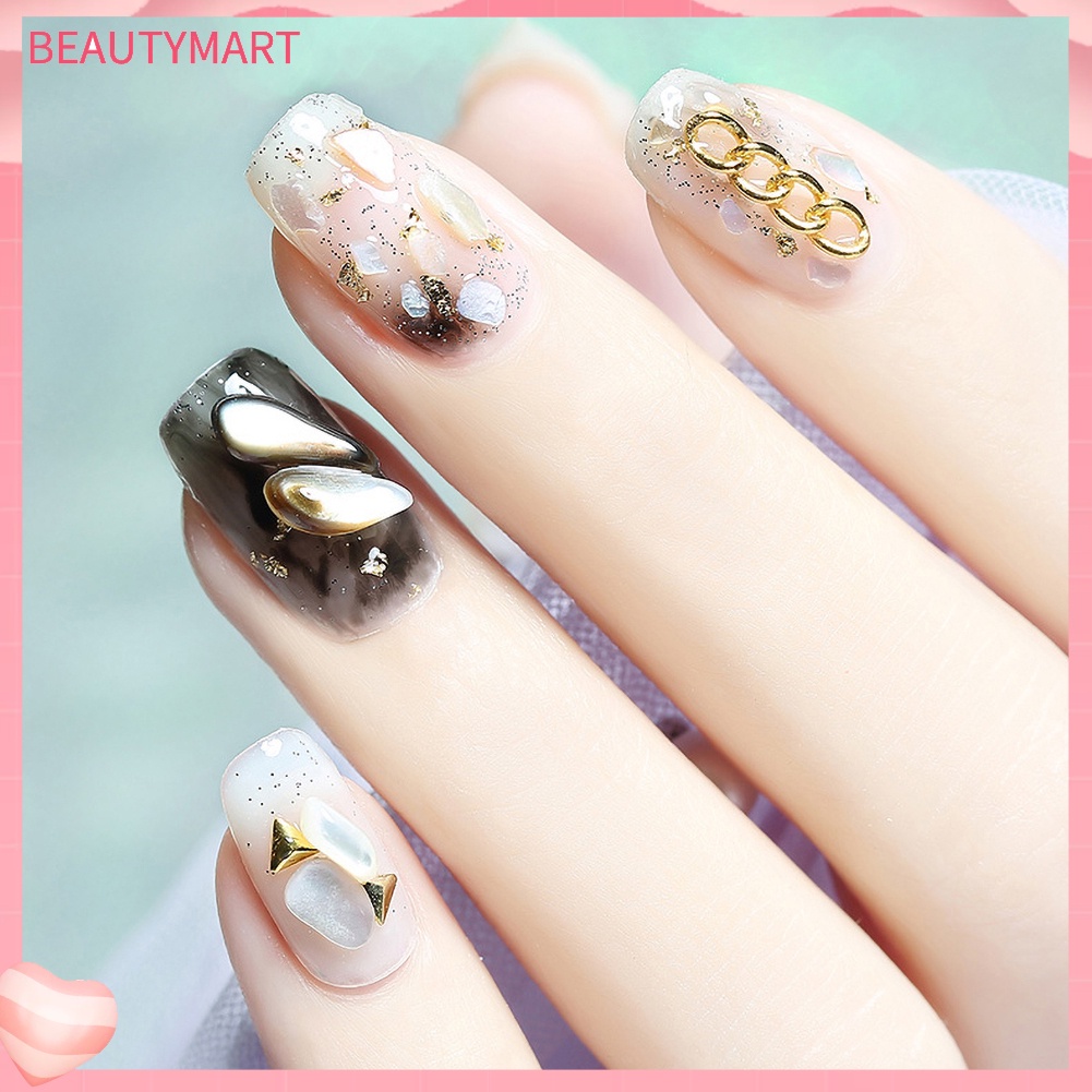 Set 2 Hộp Đá Vỏ Sò Trang Trí Móng Tay Nghệ Thuật