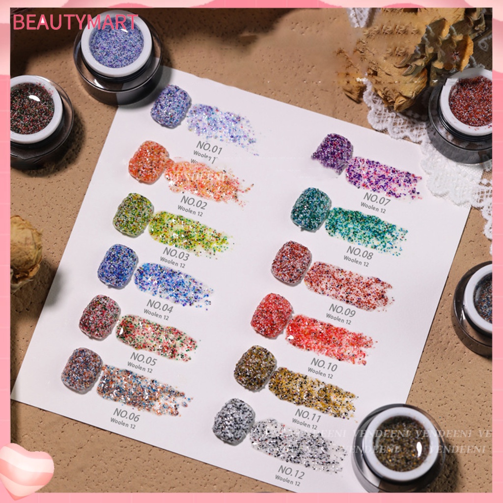 Sơn Móng Tay 10g Hiệu Ứng Hạt Dệt Kim Dùng Trang Trí DIY