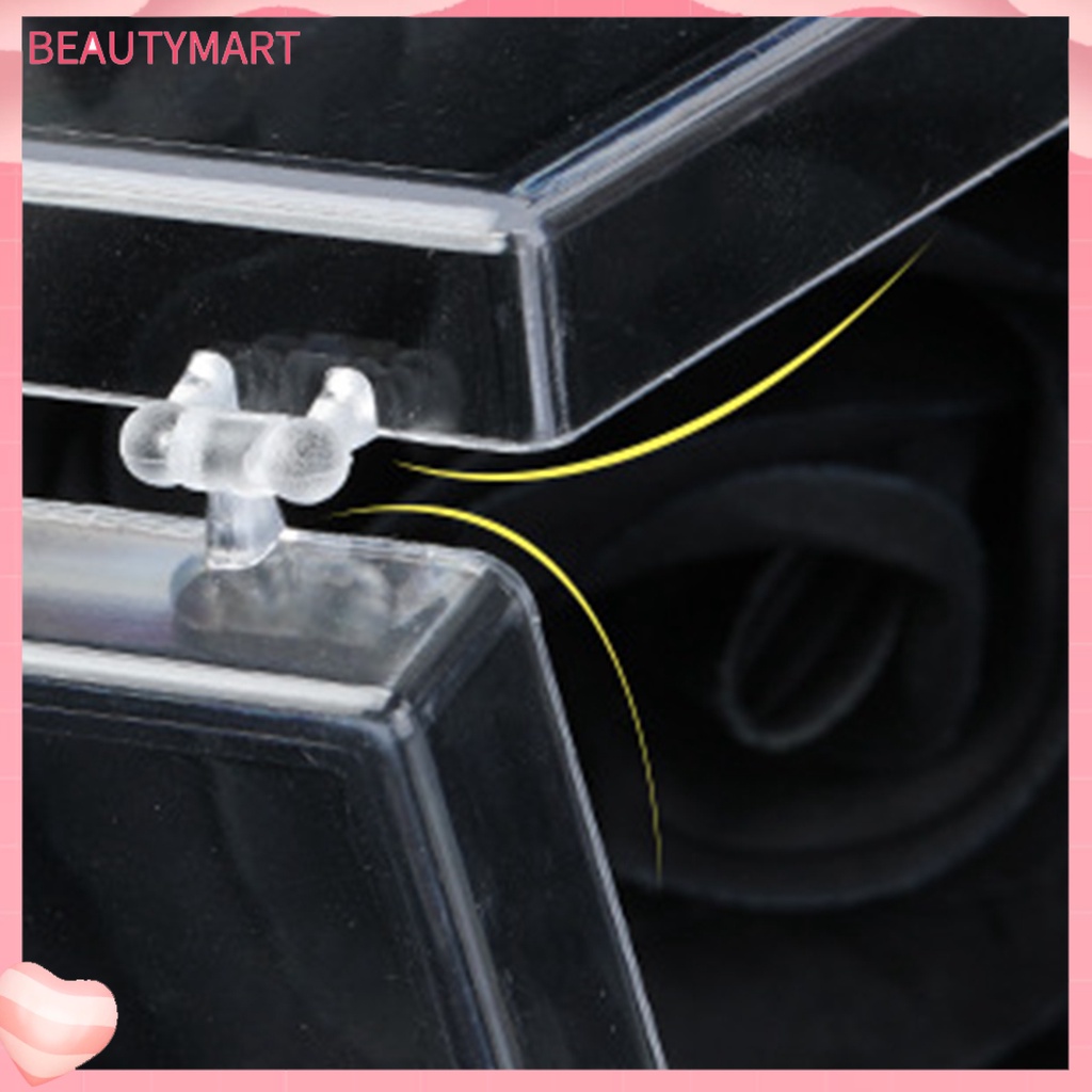 Hộp Đựng Vật Liệu Làm Móng Tay Trong Suốt Cạnh Tròn Sức Chứa Lớn Bền Bỉ