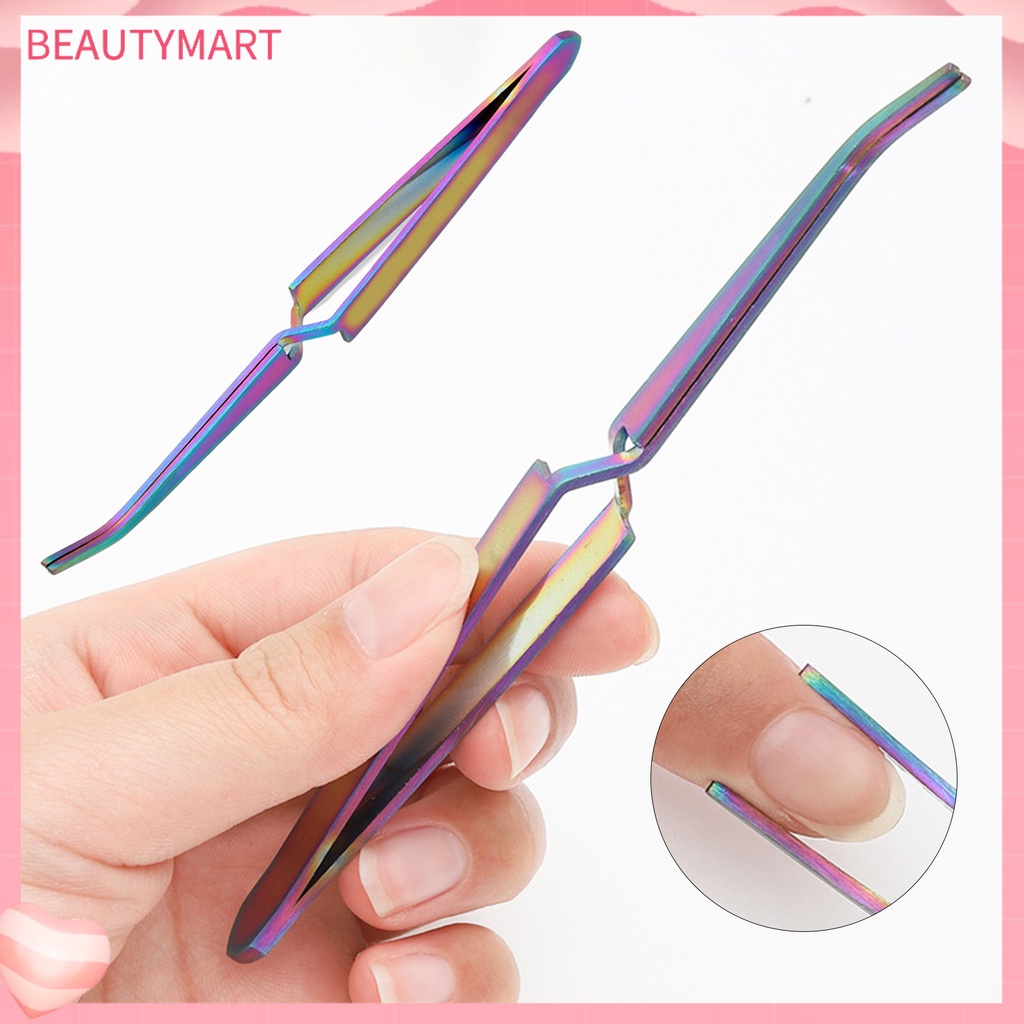 Nhíp Cong Bằng Thép Không Gỉ Không Biến Dạng Hỗ Trợ Làm Móng