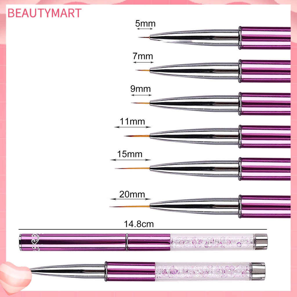 Cọ Vẽ Trang Trí Móng Tay Với Vỏ Đựng Thiết Kế Tiện Dụng