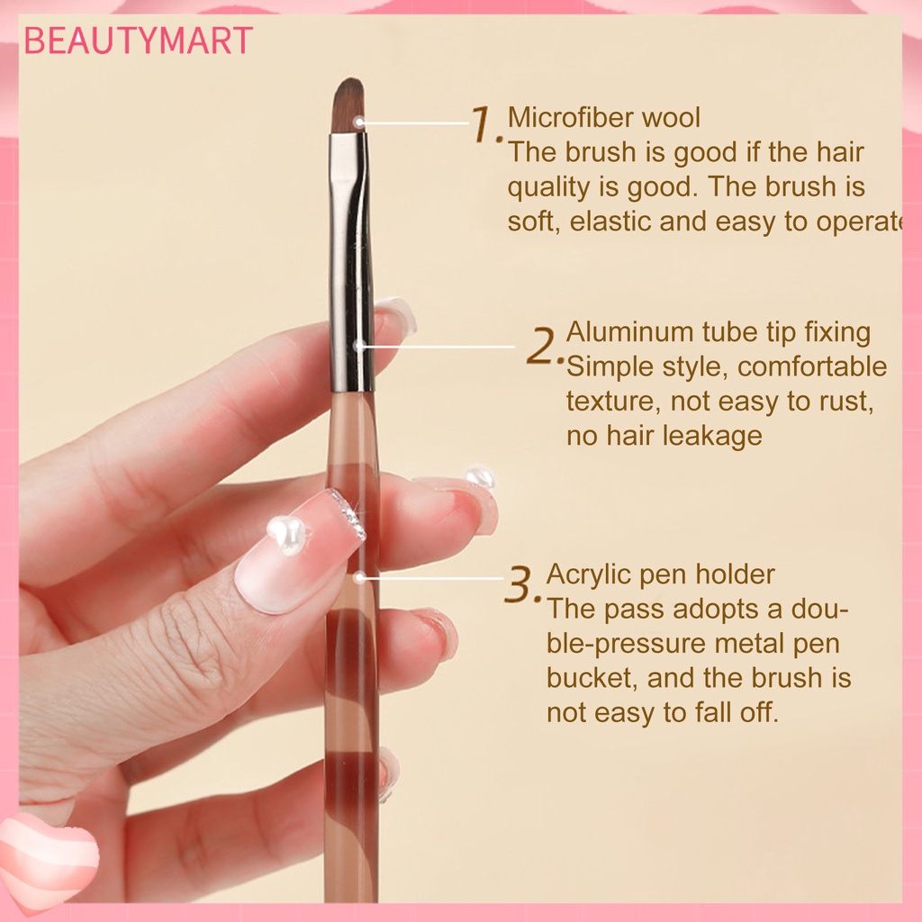 Cọ Hai Đầu Lông Mềm Dùng Trang Trí Móng Tay Nghệ Thuật DIY Đa Năng