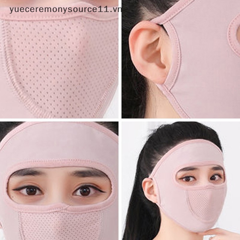 Khẩu Trang Chống Tia UV Bằng Lụa Dùng Khi Đi Xe Đạp / Xe Máy
