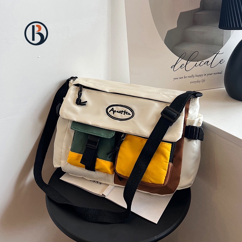 PUMB túi túi vải đeo chéo túi đeo chéo đi học L21T0RQ