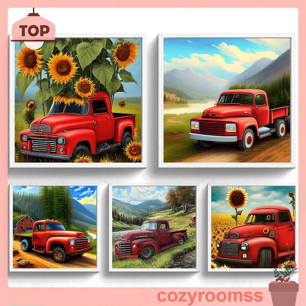 Tranh Đính Đá Kim Cương Toàn Bộ 5D DIY Hình Vẽ Xe Hơi