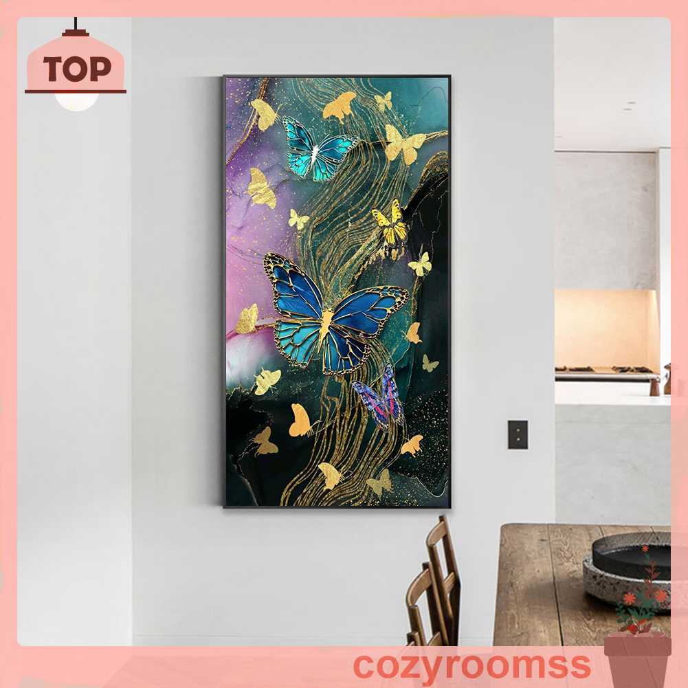 Tranh Đính Đá Kim Cương Toàn Bộ 5D DIY Hình Vẽ Bướm