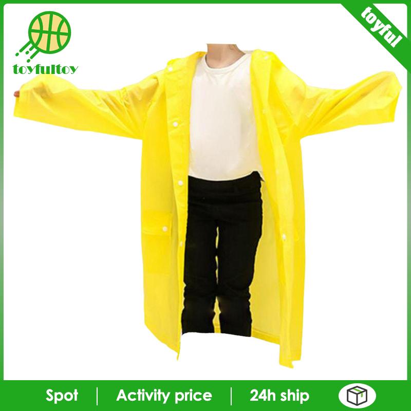 Áo Mưa Tay Dài EVA Chống Thấm Nước Di Động Unisex