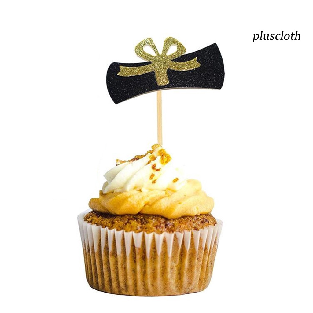 Bộ 24 Que Cắm Trang Trí Bánh Kem Bằng Giấy Thân Thiện Với Môi Trường