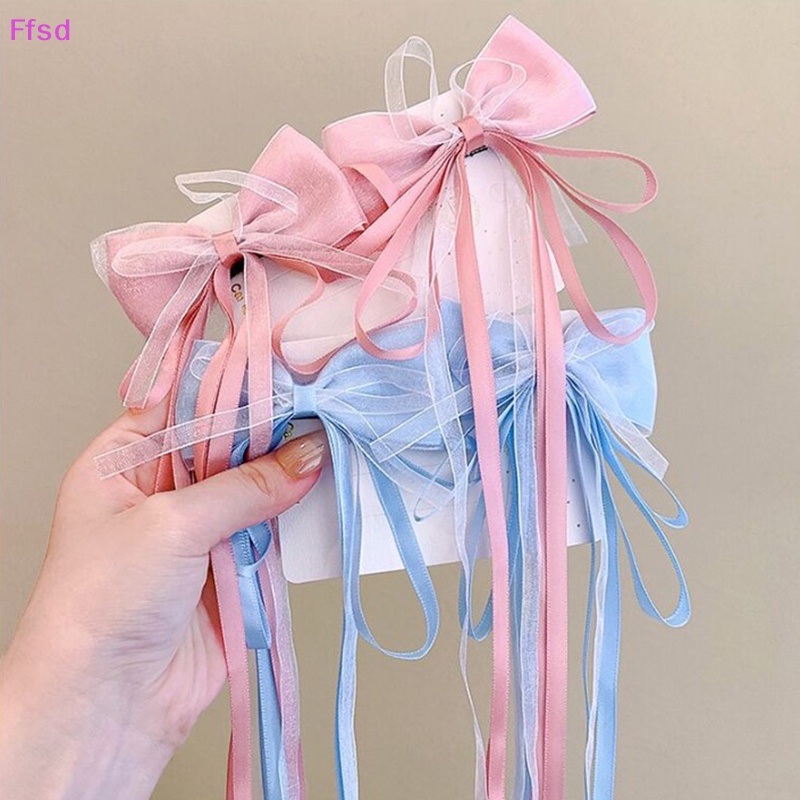 {Ffsd} Bộ 2 Kẹp Tóc Đính Nơ Phong Cách Hán Phục Trung Hoa Cổ Tích Siêu Đẹp Thích Hợp Làm Quà Tặng Cho Bé Gái