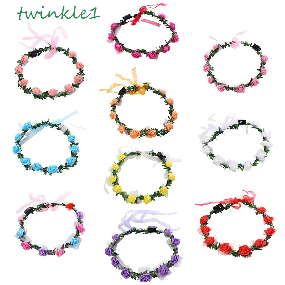 Băng Đô Hoa Hồng Lấp Lánh Thời Trang Cho Nữ