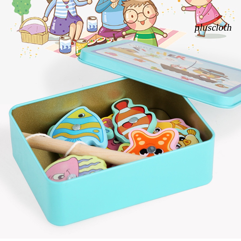 1 Bộ Đồ Chơi Câu Cá Bằng Gỗ Màu Sắc Tươi Sáng Vui Nhộn Cho Bé