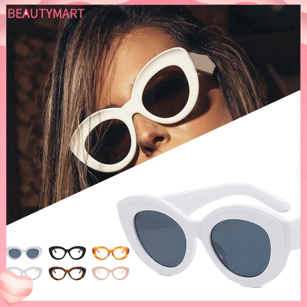 Kính Mát Gọng Lớn Chống Tia UV Thiết Kế Mắt Mèo Thời Trang Cho Nữ