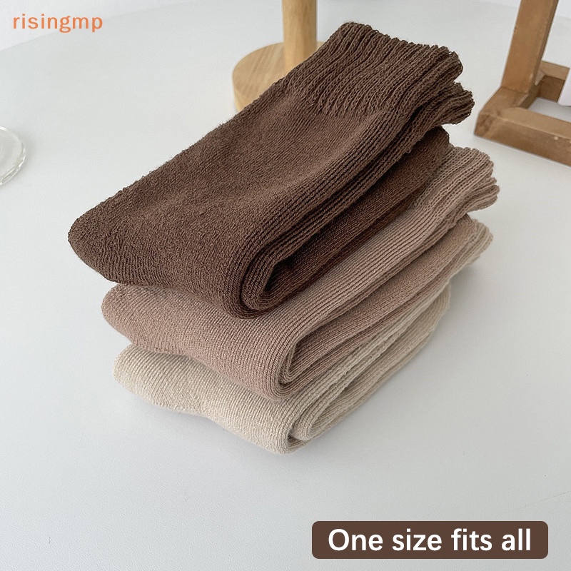 1 Đôi Tất Cotton Siêu Mỏng Giữ Ấm Màu Trơn Thời Trang Mùa Đông Cho Nữ