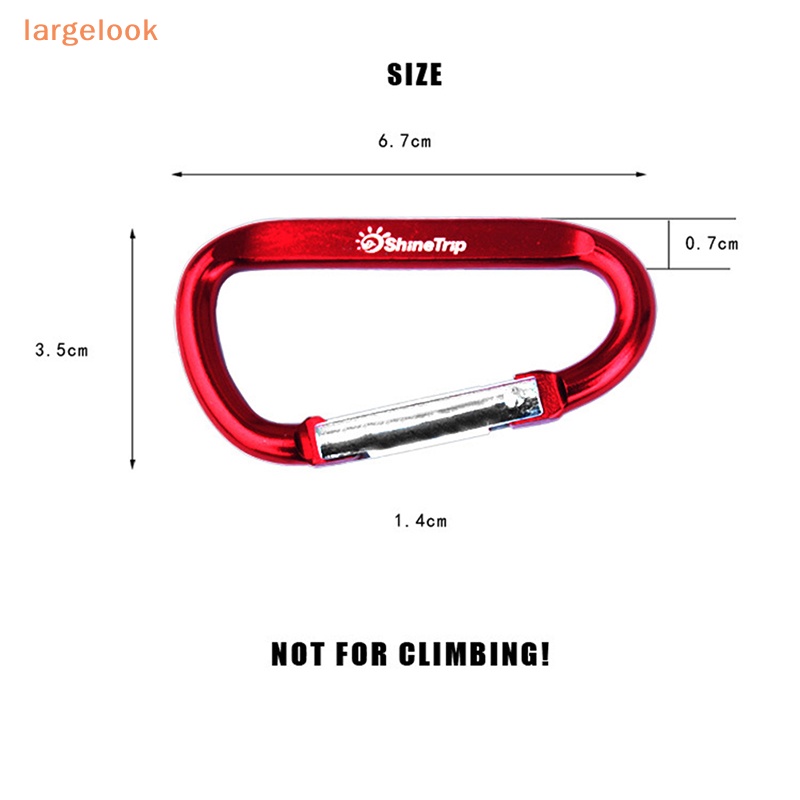 Set 10 Móc Khóa Chữ D Bằng Nhôm Đa Năng Tiện Dụng