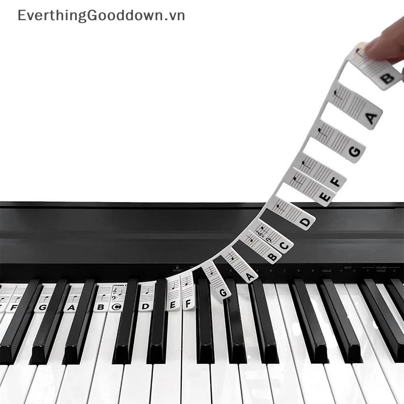 Bộ 88 Miếng Dán Ghi Chú Bằng Silicon Cho Đàn Piano
