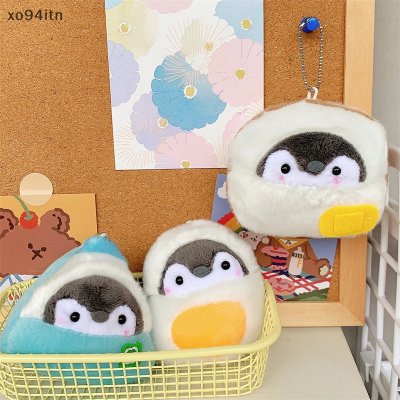 Móc Khóa Hình Chim Cánh Cụt Nhồi Bông Dễ Thương