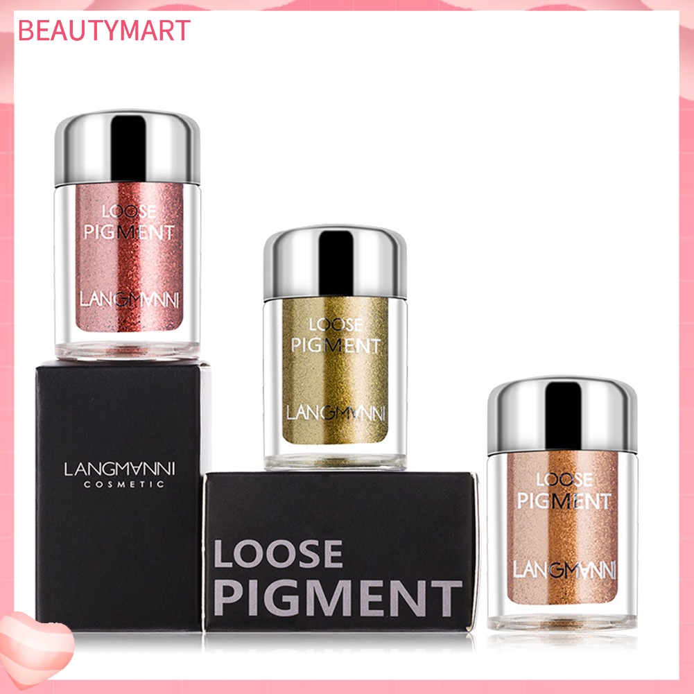 Phấn Mắt Langmanni 6g 18 Màu Tùy Chọn Trang Điểm Lấp Lánh