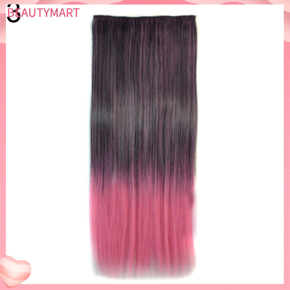 Tóc Giả Dài Thẳng Chịu Nhiệt Nhuộm Màu Gradient Thời Trang Cho Nữ