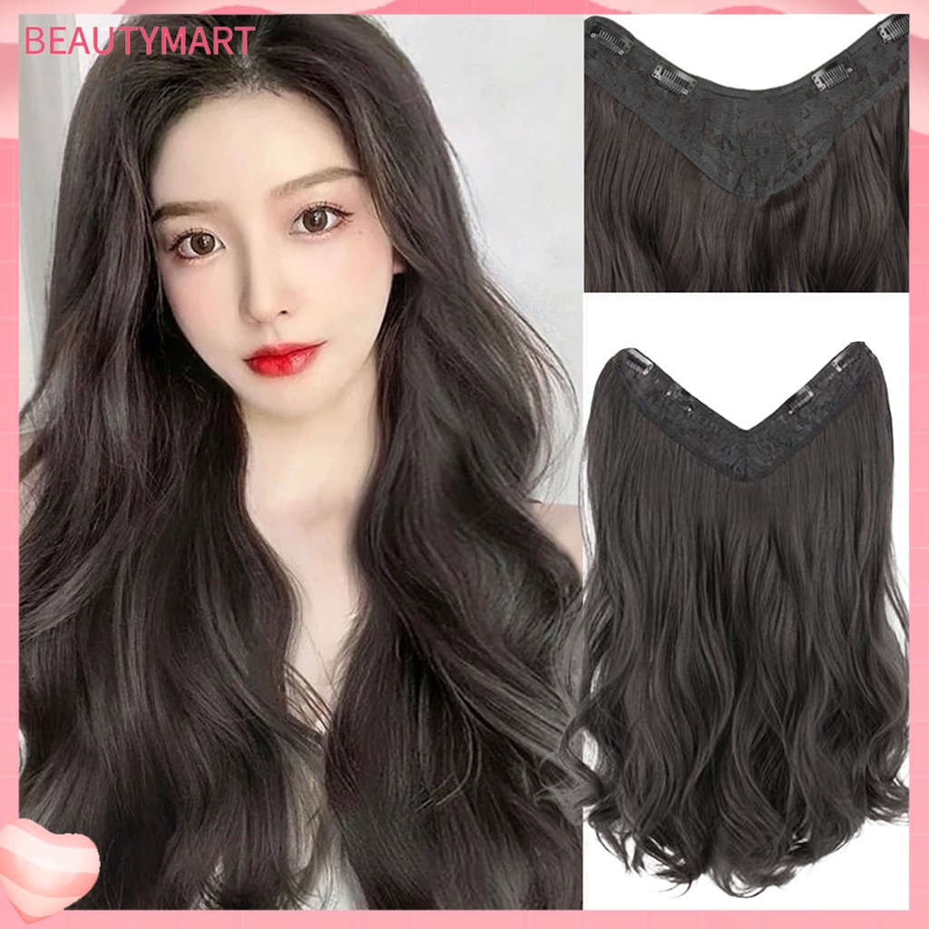 [beautymart] Tóc Giả Xoăn Dài Không Thấm Hút Mồ Hôi Hình Chữ U Mô Phỏng Như Tóc Dày Cho Nữ Sử Dụng