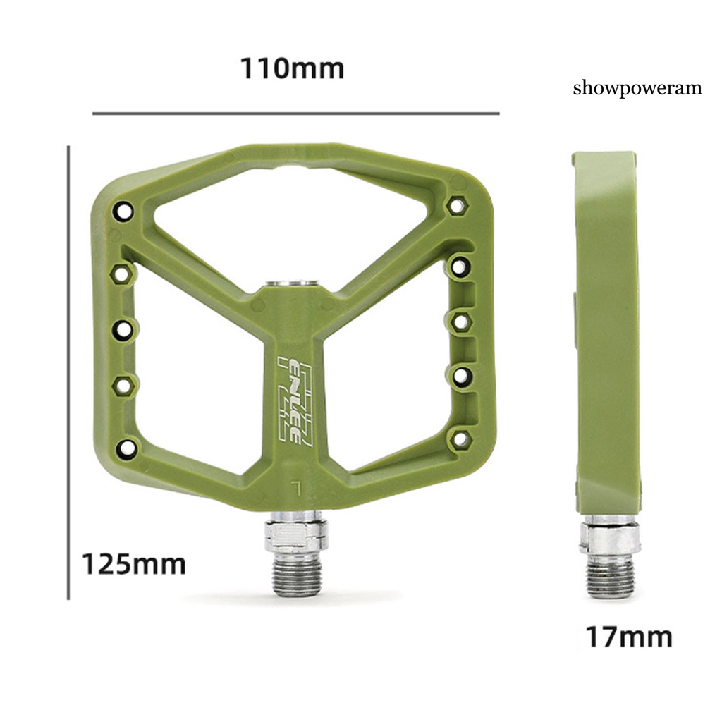 Set 1 Cặp Phẳng Phẳng Có Vòng Bi Kín Mặt Rộng Thông Dụng Cho Xe Đạp Leo Núi