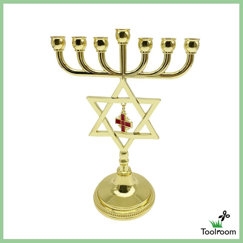 Giá Đỡ Đèn Cầy / Nến Hanukkah Menorah Thiết Kế Độc Đáo Tiện Dụng