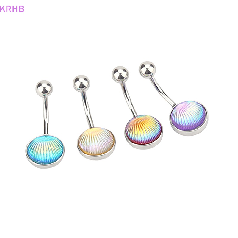 Khuyên Rốn Tròn Bằng Thép Không Gỉ Nhiều Màu Sắc Thời Trang Cho Nữ Mới