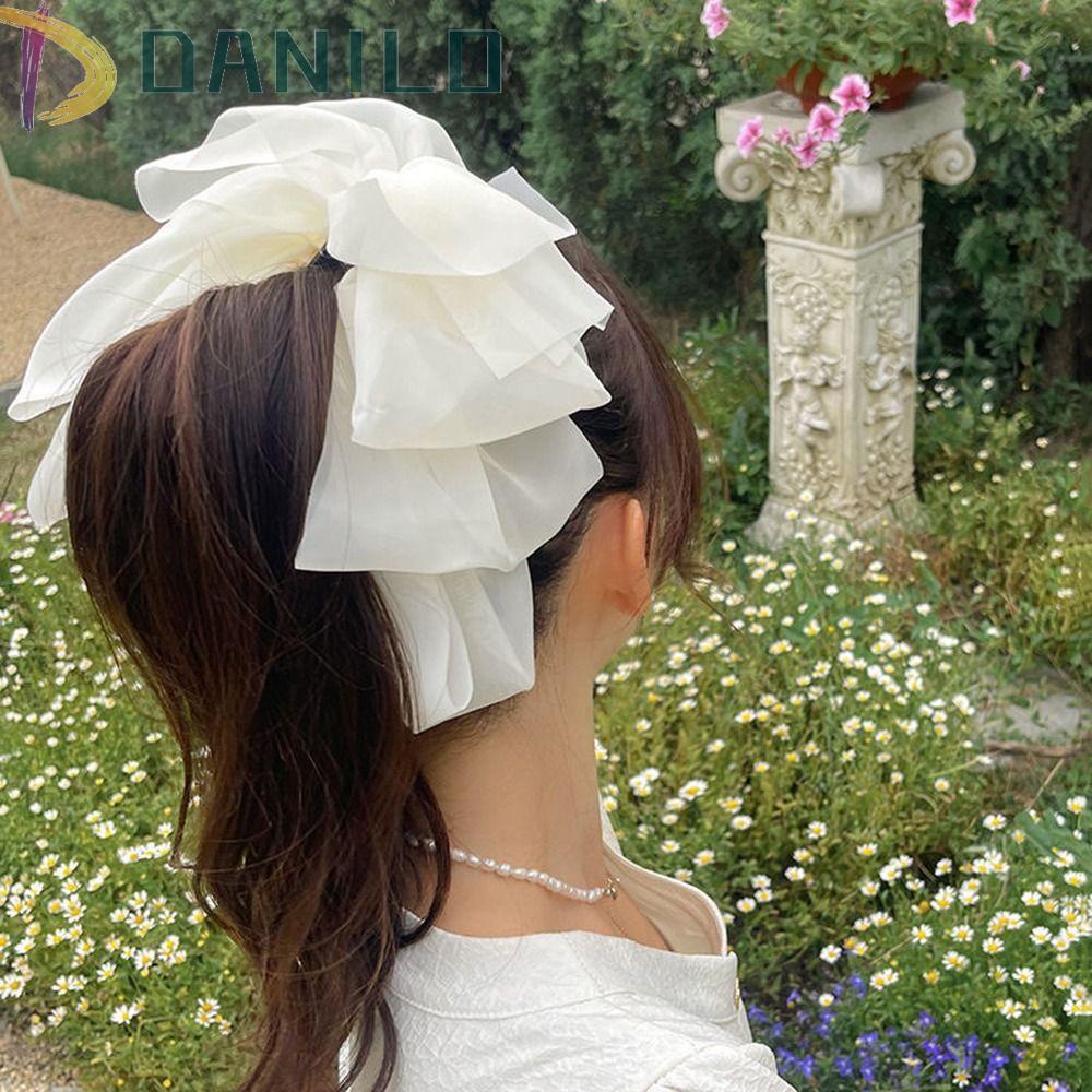 Danilo Kẹp Tóc Nơ / Quả Chuối Phong Cách Hàn Quốc Ngọt Ngào Dành Cho Nữ Sinh