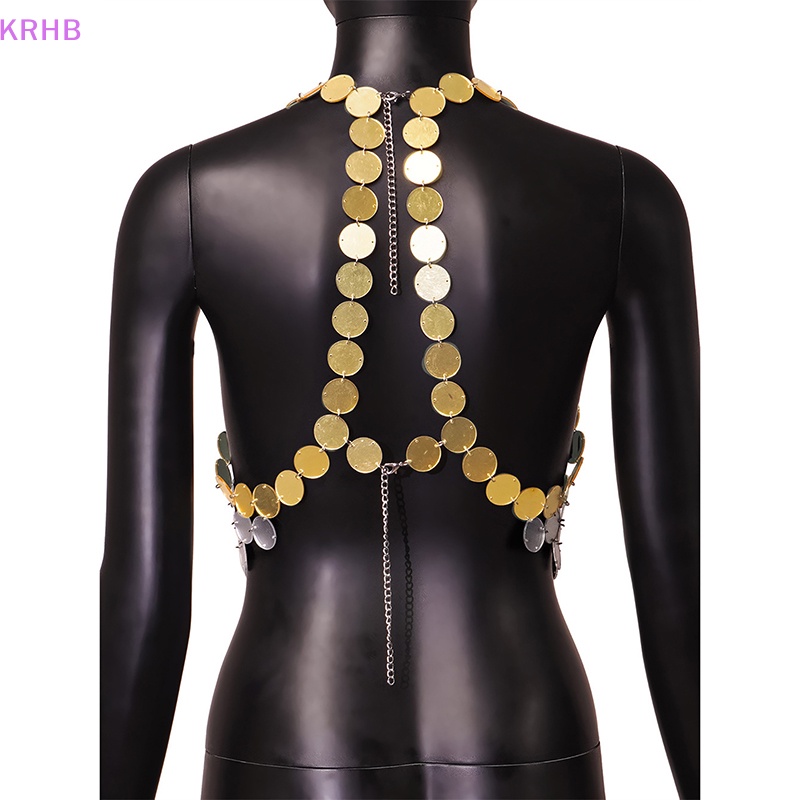 Krhb Áo Ngực Đính Kim Sa Lấp Lánh Khoét Cổ Chữ V Khoét Sâu Phong Cách Gợi Cảm Đi Hộp Đêm Mới