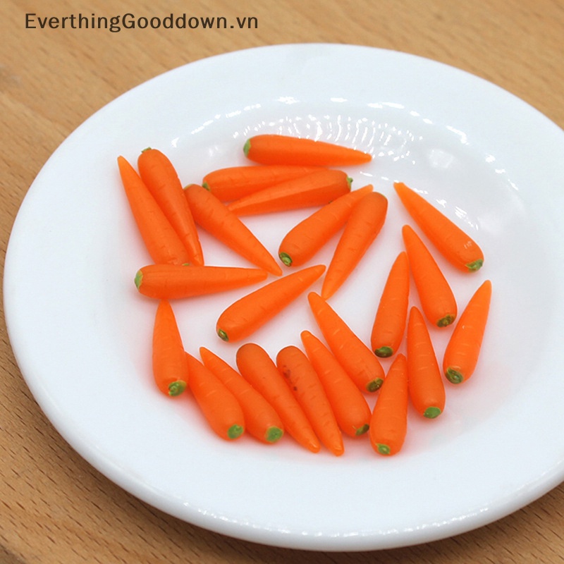 Set 10 Củ Cà Rốt Mini Trang Trí Nhà Búp Bê