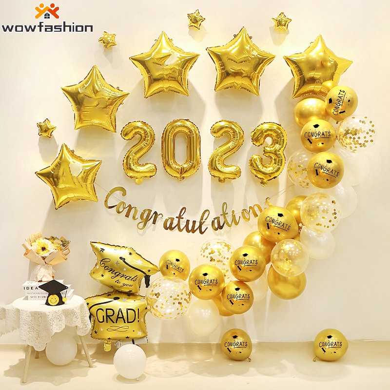 Bong Bóng Màu Vàng Đen 12 / 18 Inch Dùng Trang Trí Tiệc