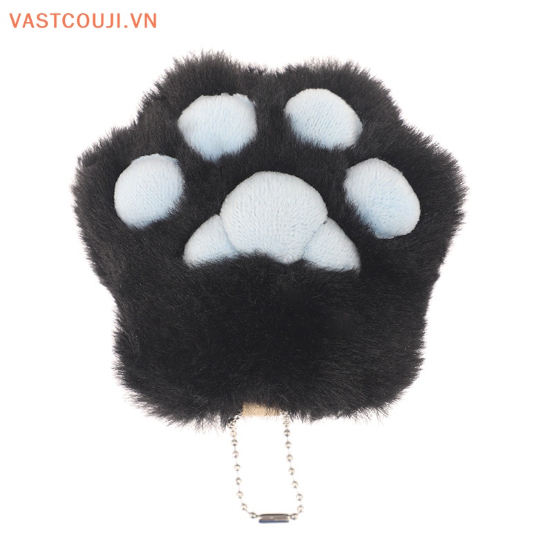 Móc Khóa Hình Chân Mèo Nhồi Bông Đáng Yêu