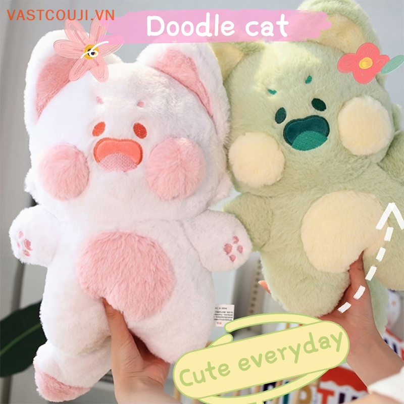 Mèo Nhồi Bông 50cm Mềm Mại Đáng Yêu