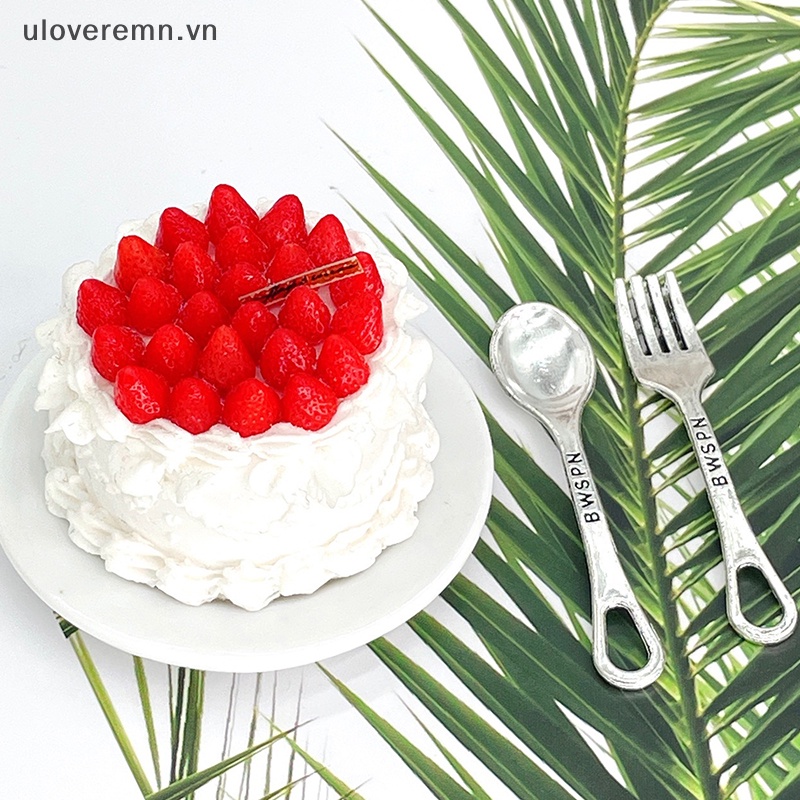 Uloveremn Set 4 Muỗng / Nĩa / Muỗng 1: 6 Trang Trí Nhà Búp Bê