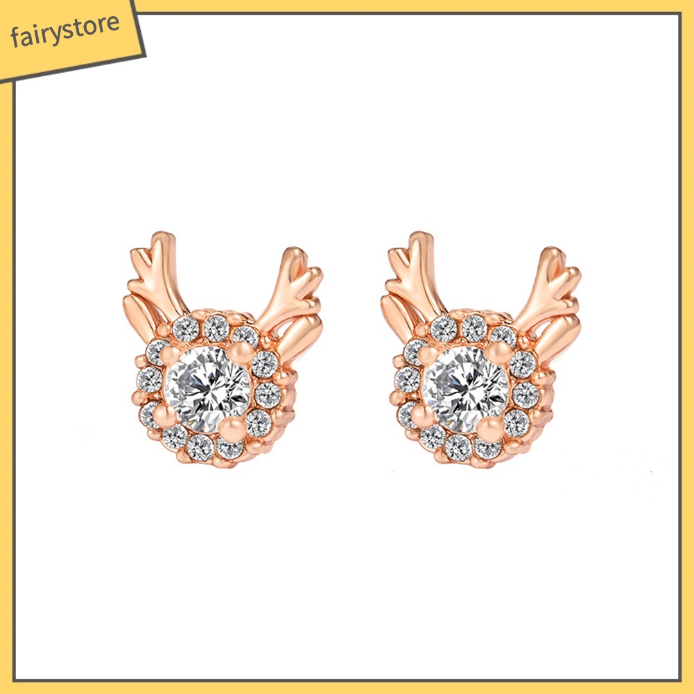 Bông Tai Hình Tuần Lộc Giáng Sinh Đáng Yêu Dành Cho Nữ