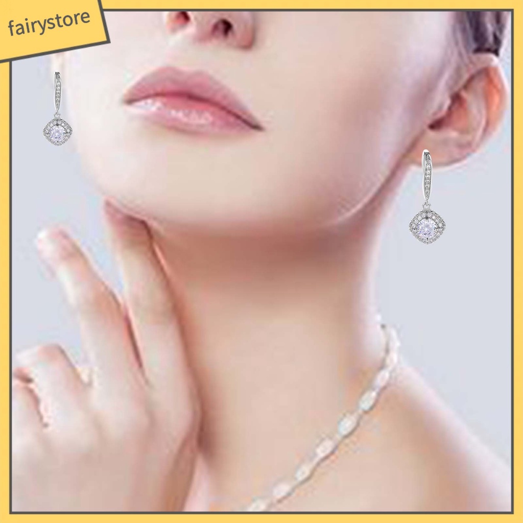 Bông Tai Hình Vuông Thời Trang Dành Cho Nữ