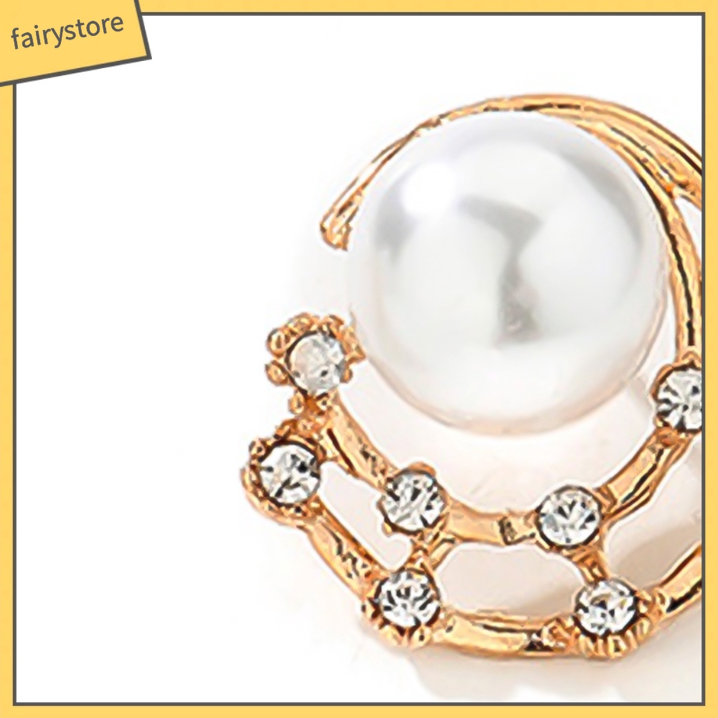 Bông Tai Đính Đá Ngọc Trai Giả Thời Trang Dành Cho Nữ