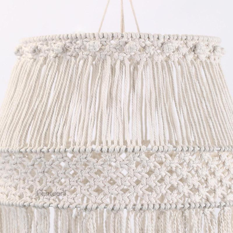 1 Vỏ Bọc Đèn Macrame Phong Cách Bohemian Trang Trí Nhà Cửa / Tiệc Cưới