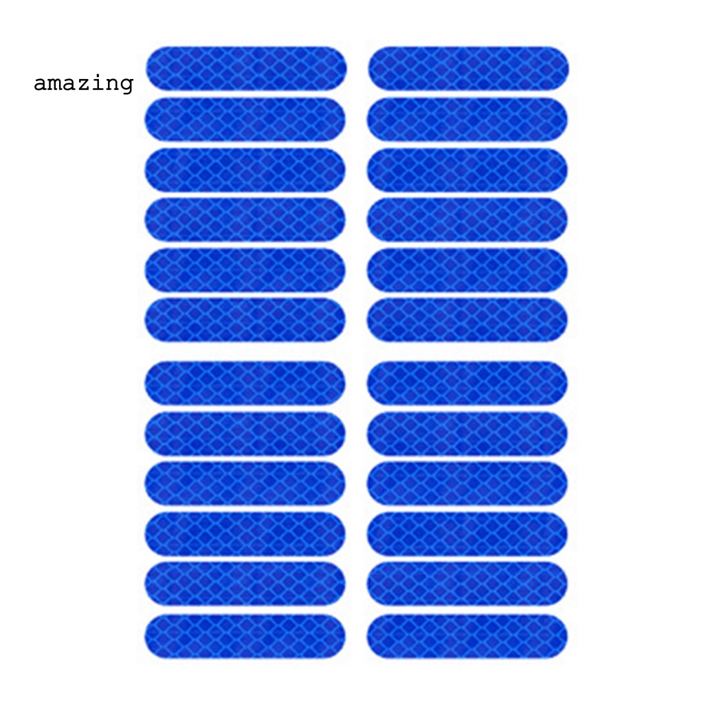 Bộ 24 Đề Can Phản Quang Tự Dính Chống Nước Chống Mài Mòn Cho Bánh Xe Scooter Xiaomi M365 / Pro