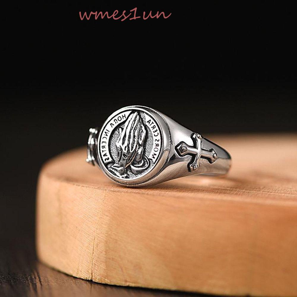 Nhẫn Hở Hợp Kim WMES15H Phong Cách Hàn Quốc Cổ Điển Cá Tính Dành Cho Nam