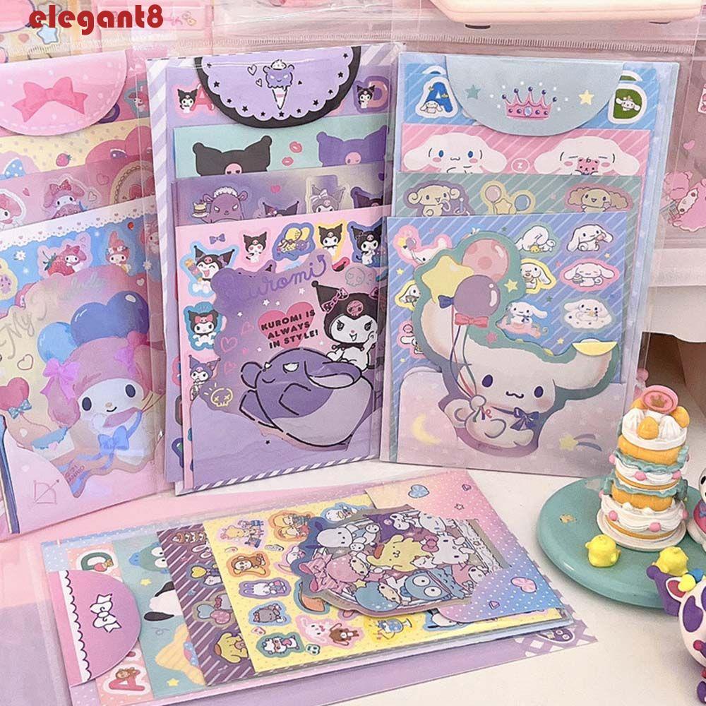 Bộ Sticker Dán Trang Trí Họa Tiết Hoạt Hình Cinnamoroll Dễ Thương DIY