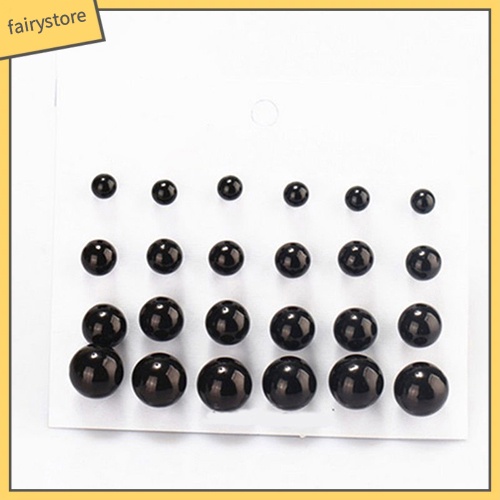 12 Đôi Bông Tai Ngọc Trai Giả Thời Trang Cho Nữ